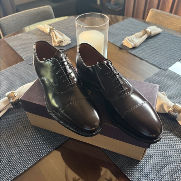 Johnston & Murphy Melton Cap Toe Men's Dress Shoe in Premium European Leather